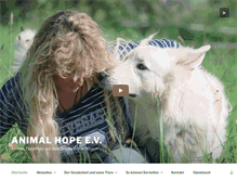 Tablet Screenshot of animalhope.de